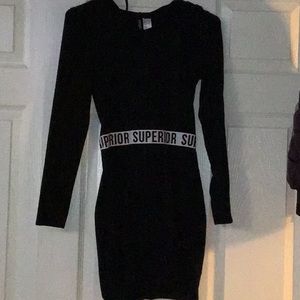 Black long sleeve dress